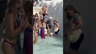 ❄️The Wonder Of White Natural Pamukkale Turkey -Hot Day? #pamukkale #cleopatra #summer