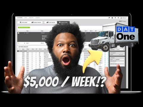 How To Make $5,000 / Week With a BoxTruck Using DAT One in 2025 with a NEW Authority 
