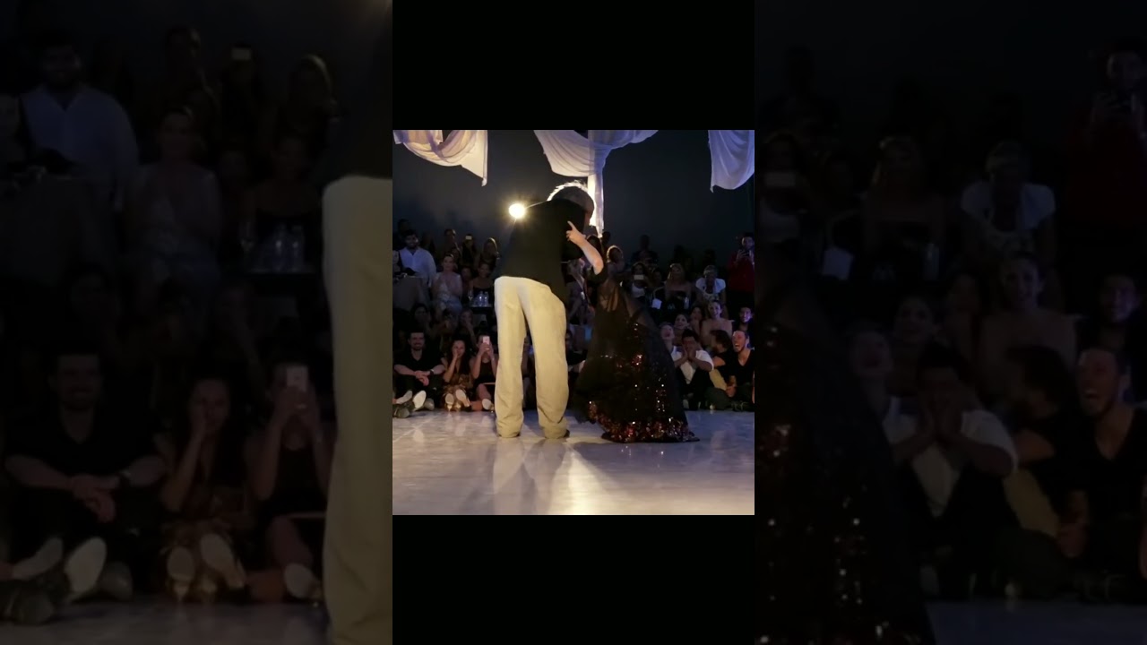 Featured artists Guillermo Peque Barrionuevo and Mariela Sametband dancing tango