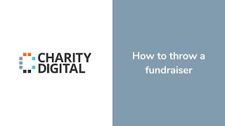 How to throw a fundraiser | Webinar