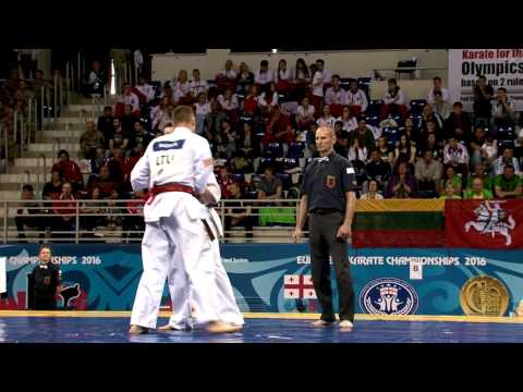 WKO EC 2016, men 75 85 kg, Kestutis Radvila LTU   Oleksandr Tymets UKR 02