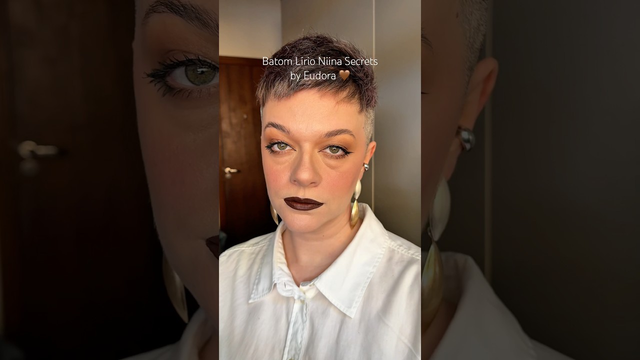 O marrom MAIS LINDO que já vi 🤎 Se inscreva no canal! #maquiadora #batommarrom #batom