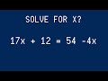 Solve for X ~ Algebra 2