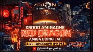  LIVE TOMORROW from the Amiga Boing Lab! Jump in as we play the NEW Amiga game Axion!