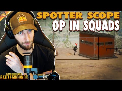 Spotter Scope is OP in Squads ft. Matthias, HollywoodBob, & OG Pickle - chocoTaco PUBG Miramar