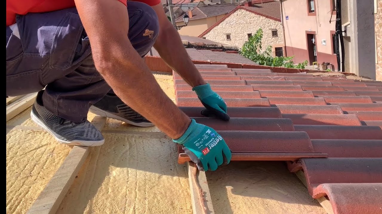 Como poner tejas sin cemento sobre listones de madera