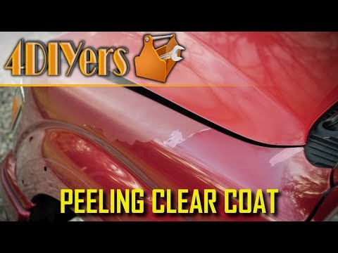 How to repair clear coat peel 