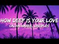 Calvin Harris & Disciples - How Deep Is Your Love (Lyrics)