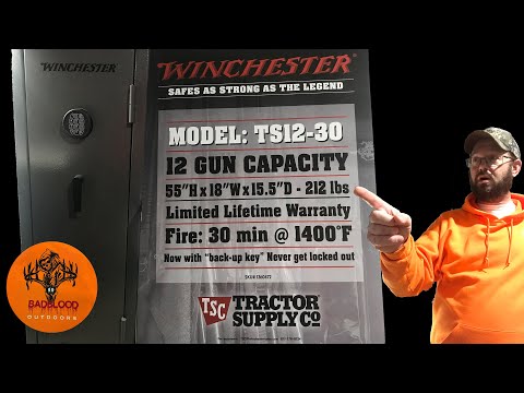 Gun Safe Review: Winchester Model TS12-30 (Including Battery Install and Emergency Key Instructions)