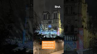 Encore quelques heures avant la cérémonie de réouverture de la Cathédrale de Notre-Dame de Paris.
