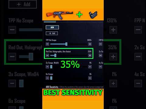 🔥AKM + Red Dot Zero Recoil Sensitivity | Best red dot no Recoil Gyroscope Sensitivity