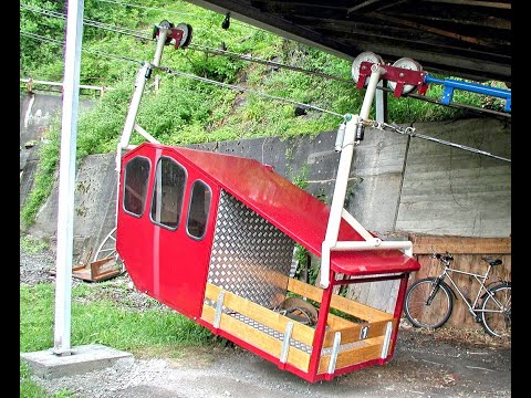 Luftseilbahn Bolzbach - Bodmi Bergfahrt 2021 - cable car Switzerland téléphérique Suisse Schiffli