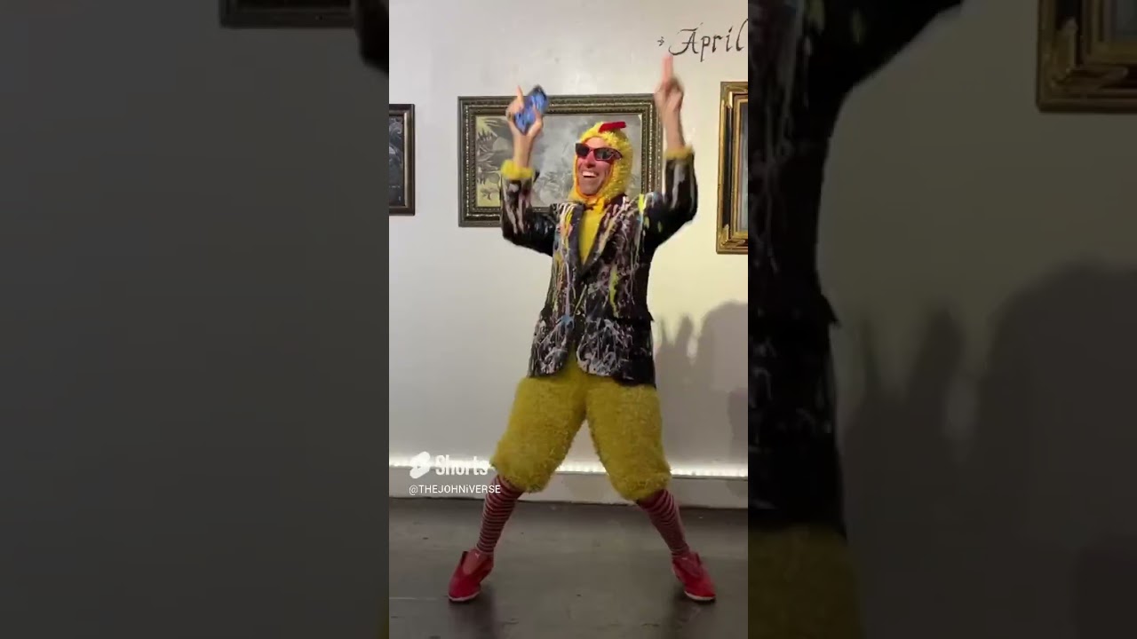 The chicken man, and Lady Beaver dance off