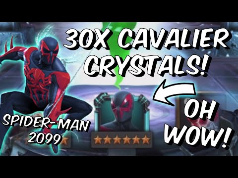 30x 6 Star Spider-Man 2099 Cavalier Crystal Opening - A LEGENDARY MEME - Marvel Contest of Champions