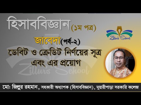 ডেবিট ও  ক্রেডিট নির্ণয়ের সূত্র।  ডেবিট । ক্রেডিট। Debit and Credit. The rules of Debit ‍and Credit