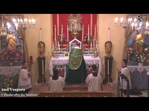 Vespers & Benediction: 7 PM EASTERN TIME (ET)