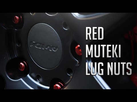 Installing The Red Muteki Lug Nuts 😍