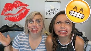 💄BLINDFOLDED MAKE UP CHALLENGE W/CASS 🙈