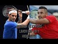 Roger Federer Vs Nick Kyrgios - Laver Cup 2017 (Highlights HD)