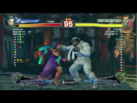 Keshikaran (Rose) vs ice0age r (Balrog) AE2012 Endless Match *720p HD*