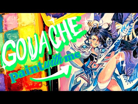 Trying to make gouache ✨WORK✨ for me (Paint & suffer with me + Q & A)