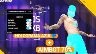 SAIU HOLOGRAMA MAIS AIMBOT 70% PRA CONTA PRINCIPAL😱 ATUALIZADO🤯 100% ANT BAN 100% ANT BLACK LIST🥵