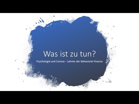 Psychologie der Corona-Krise - Was zu tun ist! (8/8)
