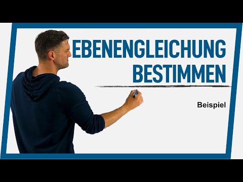 Ebenengleichung in Parameterform bestimmen mit 3 Punkten | Mathe by Daniel Jung