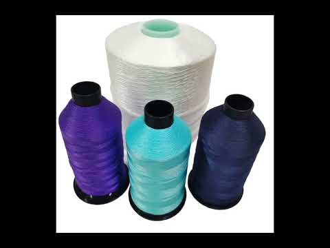 Spun polyester thread yards, for textile industry, packaging...