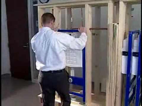 How To Install A Geberit Wall-Hung Toilet Carrier With Flush Actuator