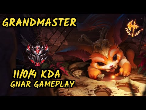 CONQUEROR GNAR ~ RDP Nyu vs YASUO - 11/0/4 KDA TOP GAMEPLAY - BR Ranked GRANDMASTER