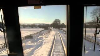 preview picture of video 'Snowy Weardale Railway Cab Ride   03   Wolsingham Depot to Frosterley Station'