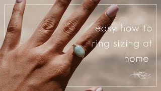 how to measure your ring size at home ** EASY METHOD **