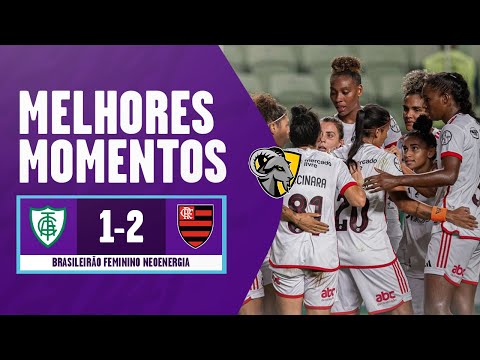 Gols e lances de América-MG x Flamengo