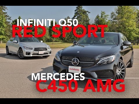 2016 Infiniti Q50 Red Sport 400 vs 2016 Mercedes-Benz C450 AMG