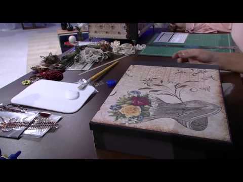 Mulher.com 30/01/2015 Marisa Magalhães - Caixa com scrapdecor Parte 1/3