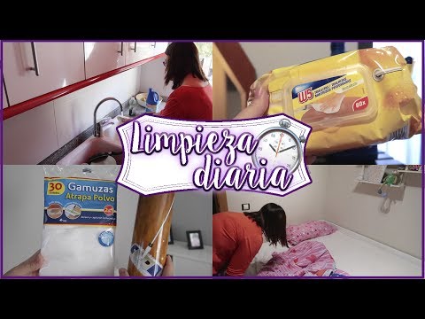 Rutina de limpieza diaria express