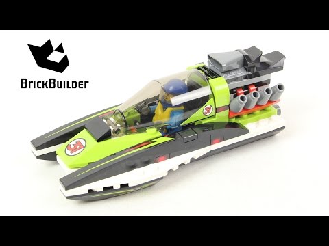 Vidéo LEGO City 60114 : Le bateau de course