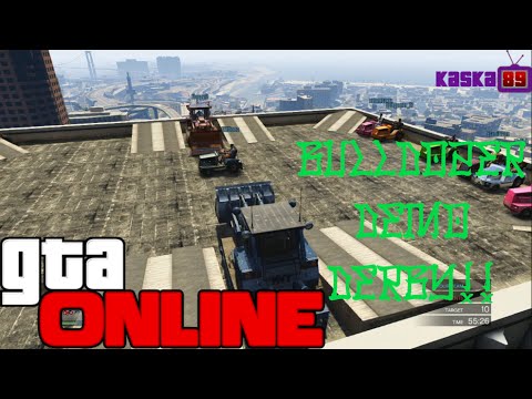 GTA 5 Online - PS3 - Bulldozer Demolition Derby!! | 7/16/14