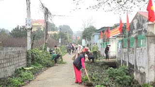 UBMTTQVN xã Đông Sơn tổ chức phát động tổng vệ sinh môi trường tại các khu dân cư