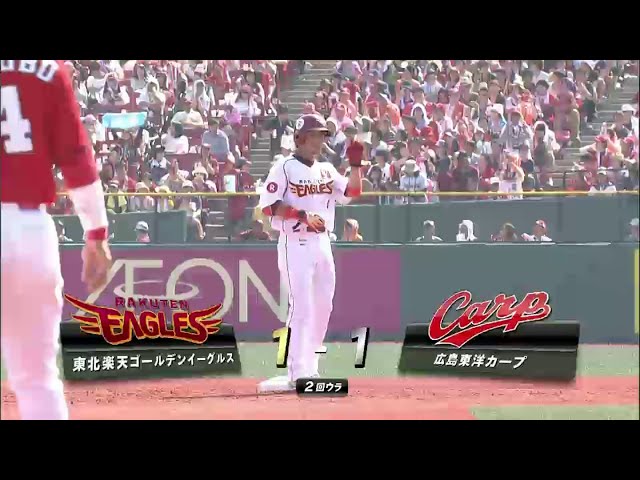 2回裏 不調払拭!! イーグルス・後藤 同点タイムリー2ベース!! 2014/6/1 E-C