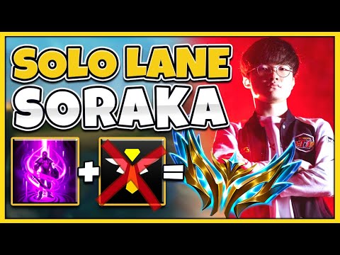 Faker's Solo Lane Soraka Strategy... it's 100% Broken...