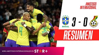 ¡LA VERDEAMARELA DE TITE GOLEÓ A GHANA EN FRANCIA! | Brasil 3-0 Ghana | RESUMEN