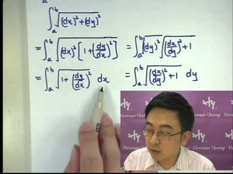 Herman Yeung - Calculus -  Integration (Length of curve) 積分求曲線長度