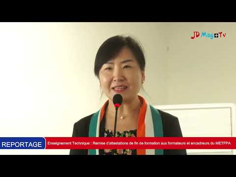Enseignement technique : Remise d’attestations de fin de formation aux formateurs et encadreurs