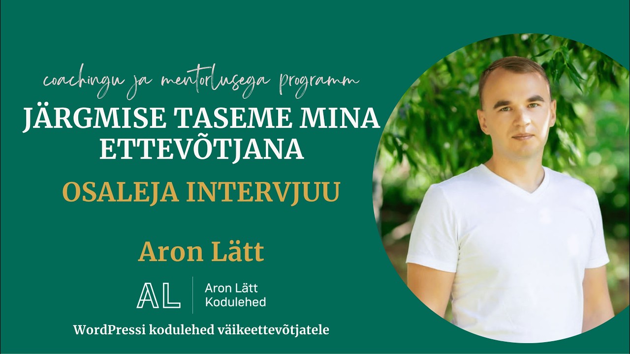 Aron Lätt video tagasiside