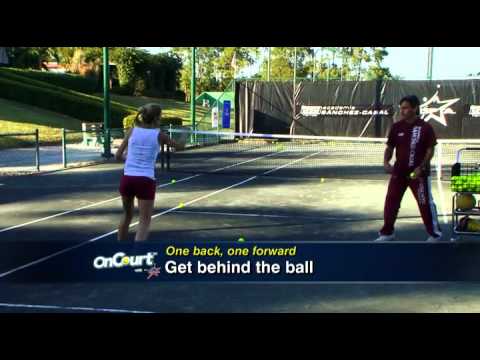 Tennis footwork-Footwork drill with Emilio Sanchez