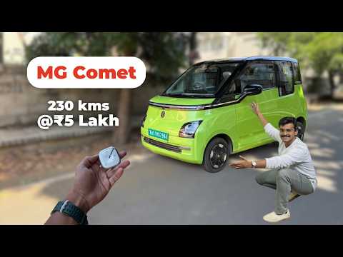 MG Comet EV: Perfect City Car? Full Review - Range, Life time Battery Warranty & 4-Passenger Space!