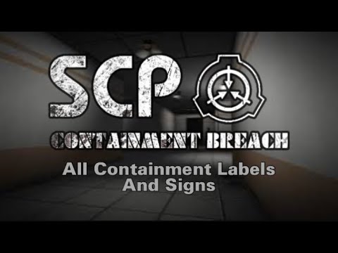 SCP: CB | All Containment Labels + Generic Signs