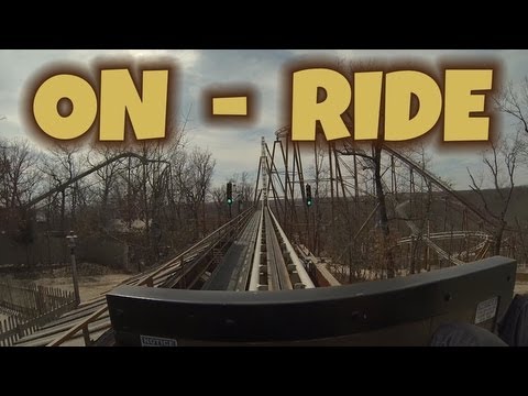 Front row point of view footage of Powder Keg: A Blast in the Wilderness
